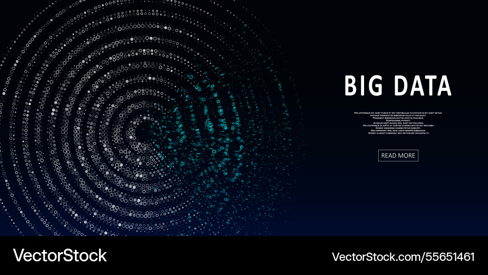 Abstract big data visualization Abstract big data visualization vector image