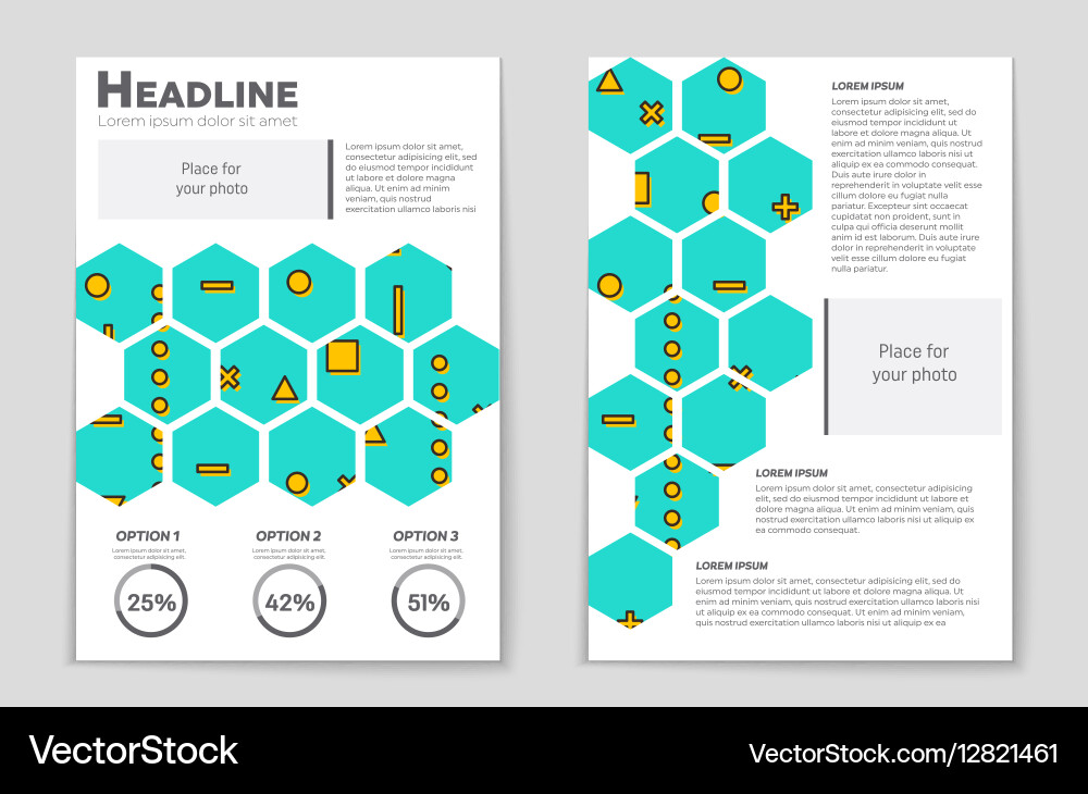 Abstract layout background set for art vector image