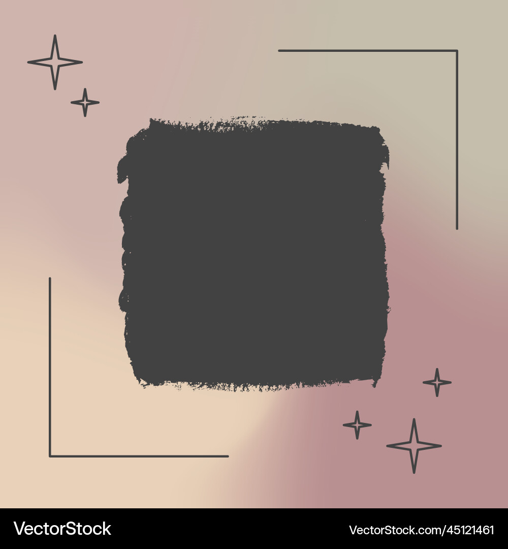 Aesthetic frame on gradient background design Aesthetic frame on gradient background design vector image