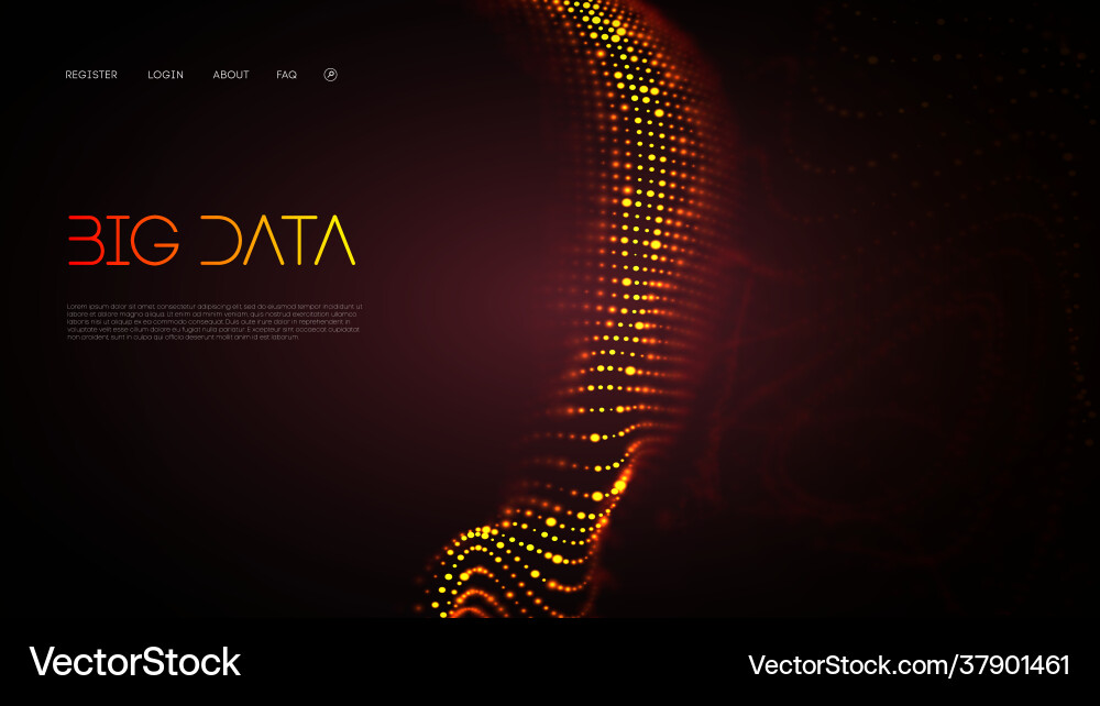 Big Data Technology Abstract vector image