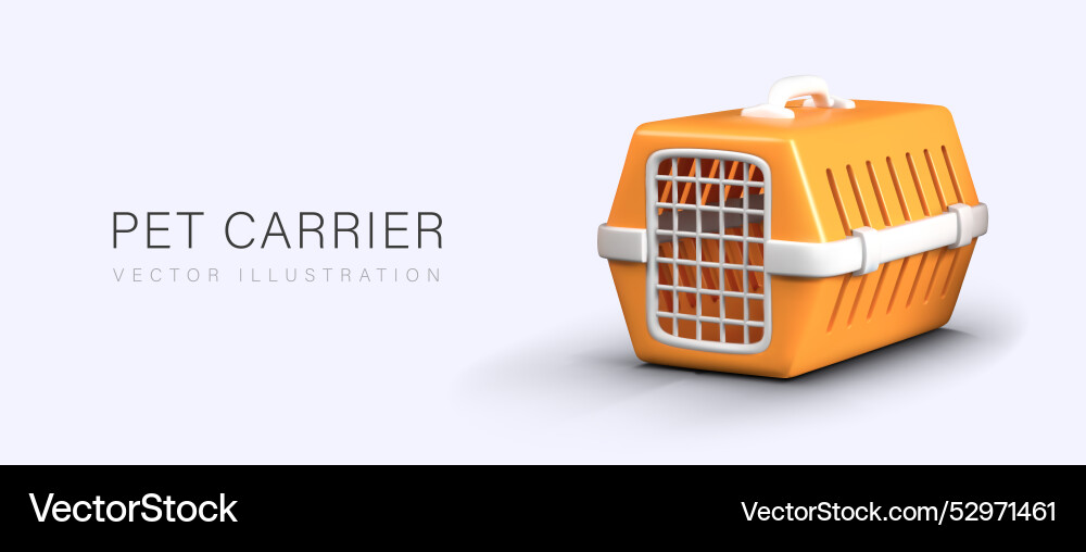 Closeup of large yellow carrier empty container Vector Image