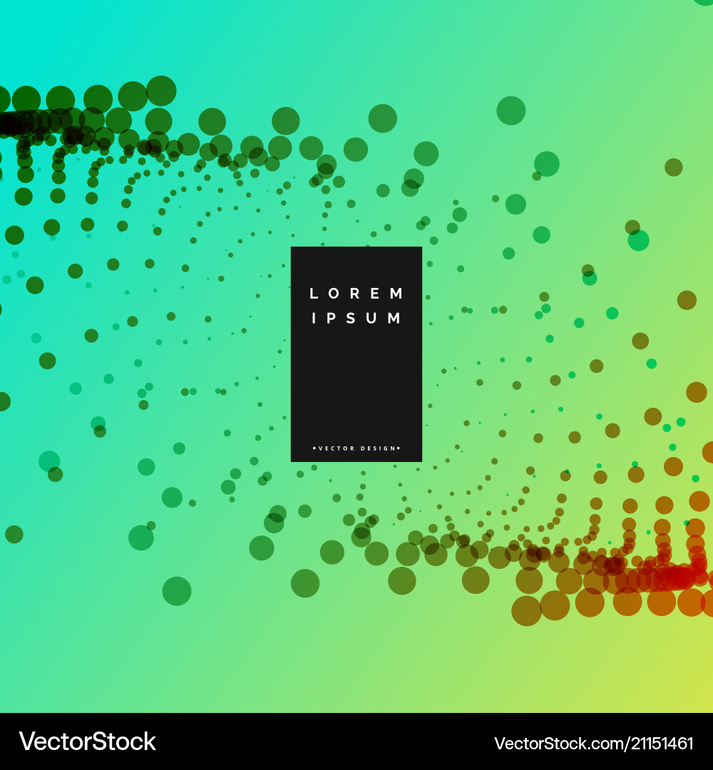 Colorful abstract particles dots background Vector Image