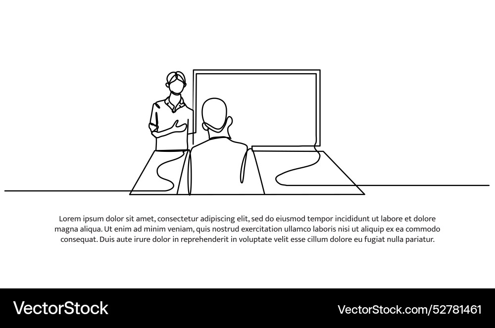 Continuous one line design of is making Continuous one line design of is making vector image