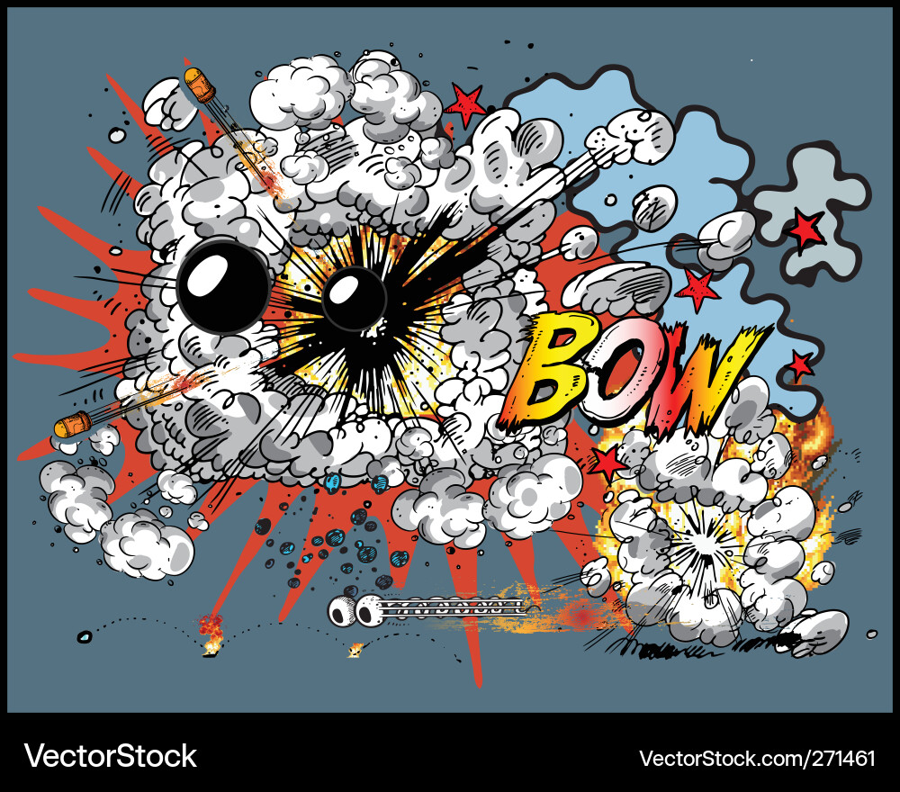 Dynamic Explosion vector image