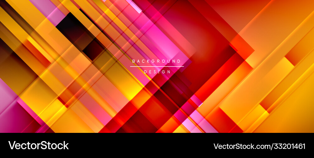 Dynamic lines on fluid color gradient trendy Vector Image