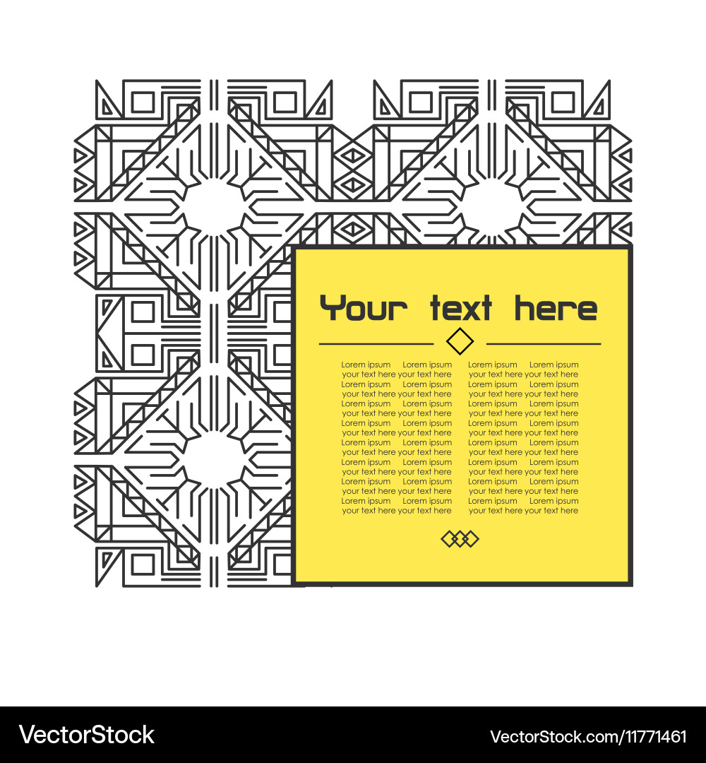 Geometric linear pattern vector image