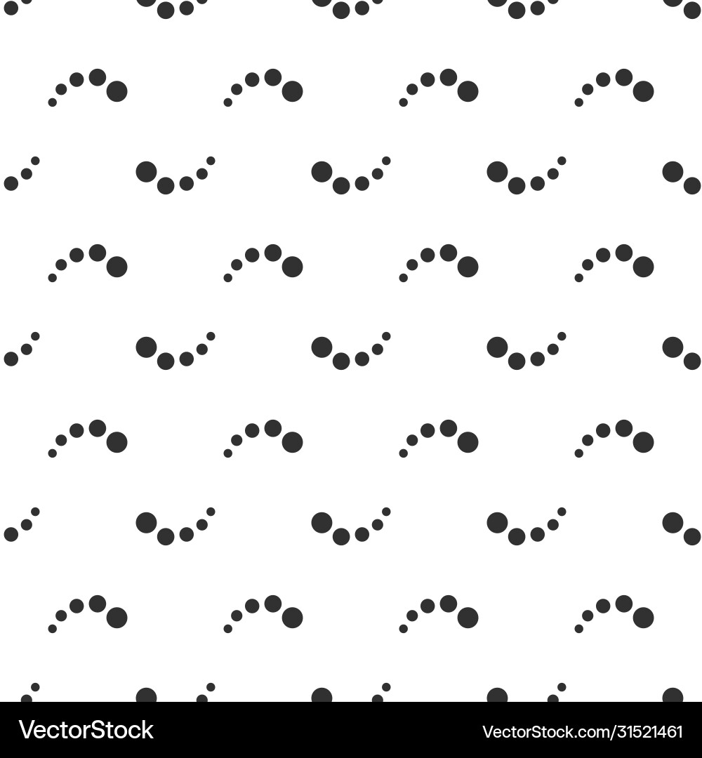 Halftone swoosh dotted element seamless pattern Halftone swoosh dotted element seamless pattern vector image