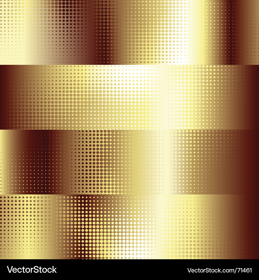 Metallic Halftone Pattern vector image