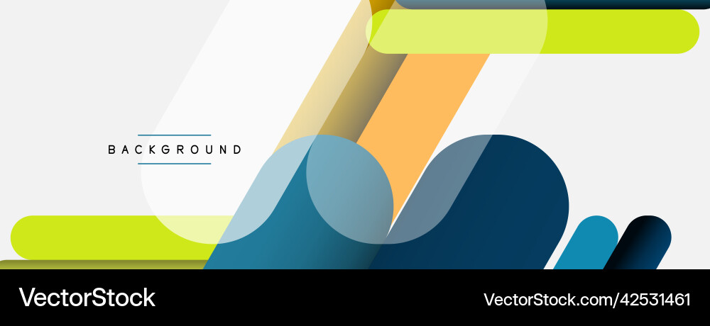 Overlapping round shapes and lines background Overlapping round shapes and lines background vector image