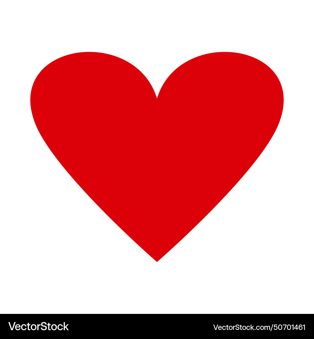 Rotes Herz flache Symbol Valentinstag Symbol Rotes Herz flache Symbol Valentinstag Symbol vektorbild