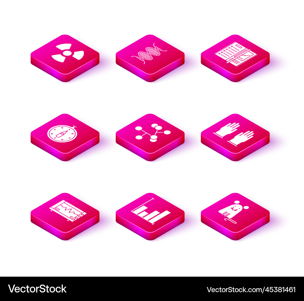 Set computer monitor with cardiogram pie chart Set computer monitor with cardiogram pie chart vector image