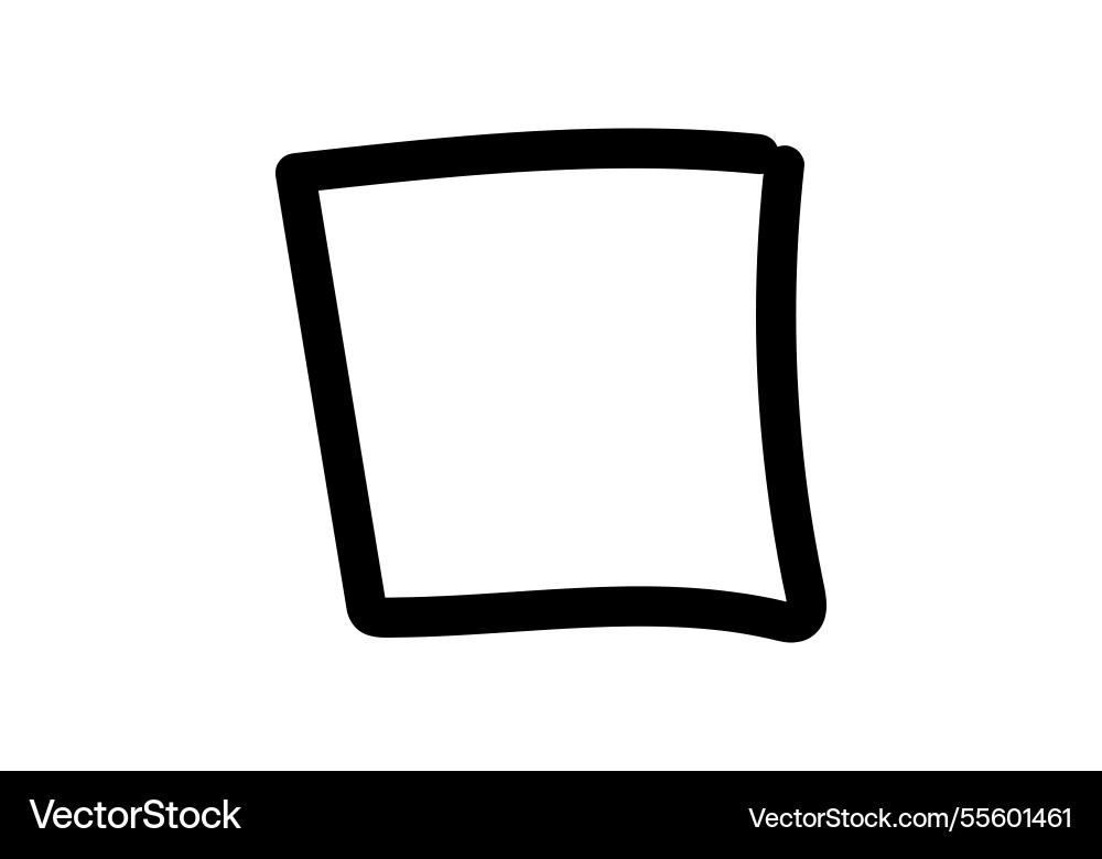 Simple black and white checkbox icon vector image