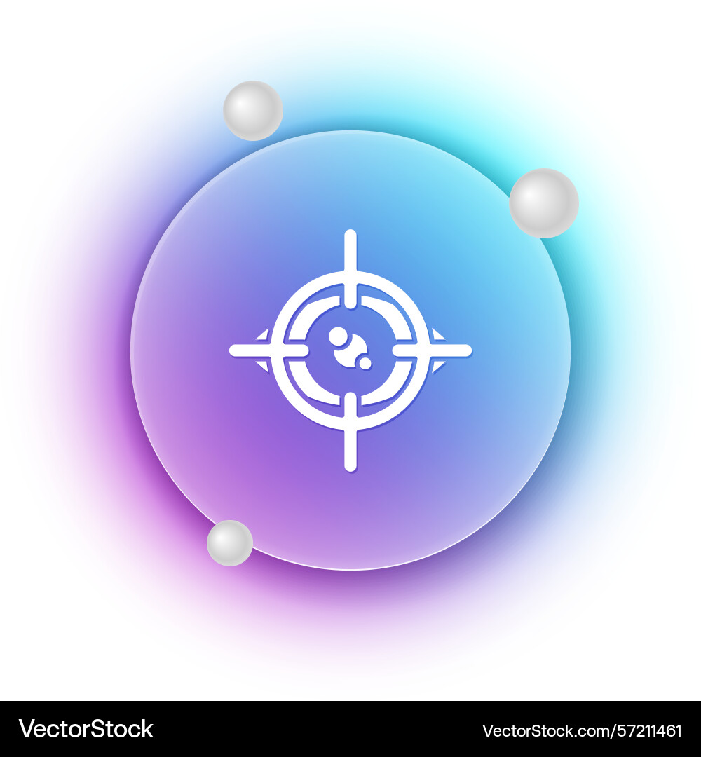 White eye scan icon isolated on background White eye scan icon isolated on background Vector Image
