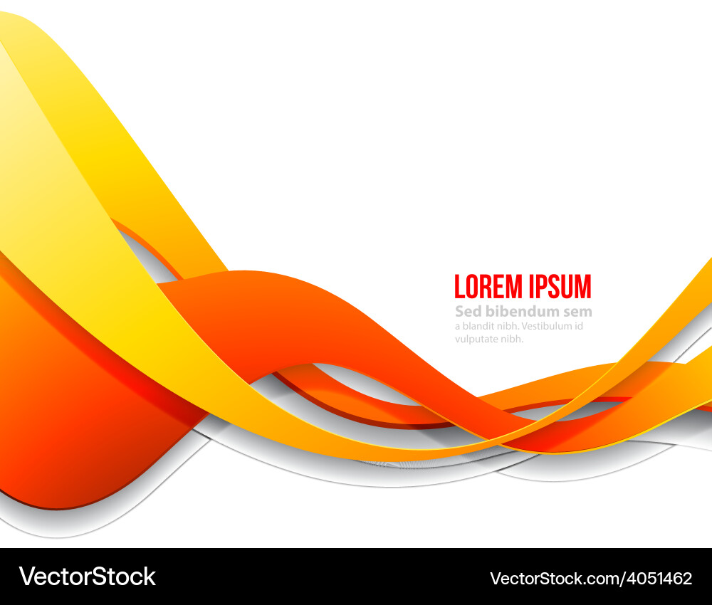 Abstract curved lines background template vector image