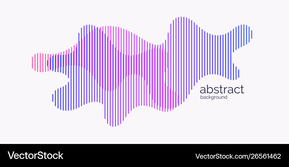 Abstract element with dynamic linear waves vector image