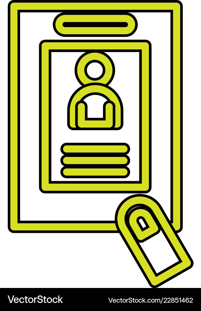 Attachment icon in creative design with elements Vector Image