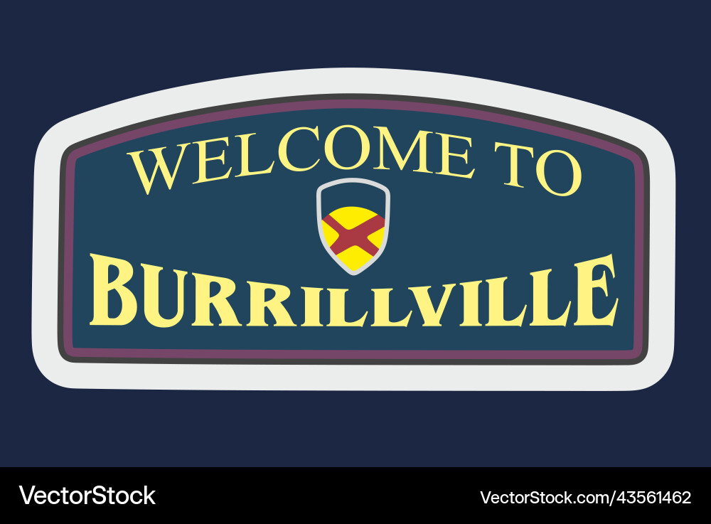 Burrillville rhode island with blue background Burrillville rhode island with blue background vector image