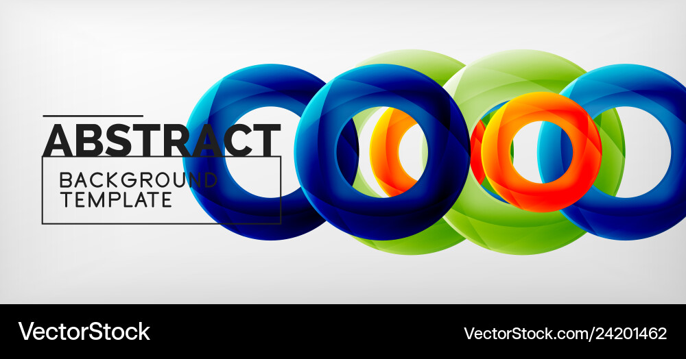 Circles abstract background Vector Image