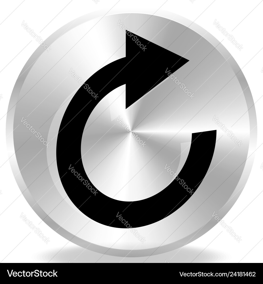 Circular arrow icon revolve rotate iteration Circular arrow icon revolve rotate iteration vector image