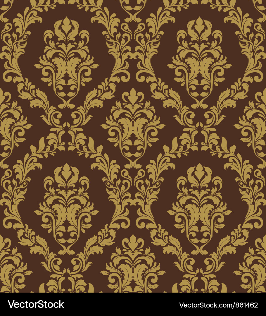 Damask seamless pattern vector image