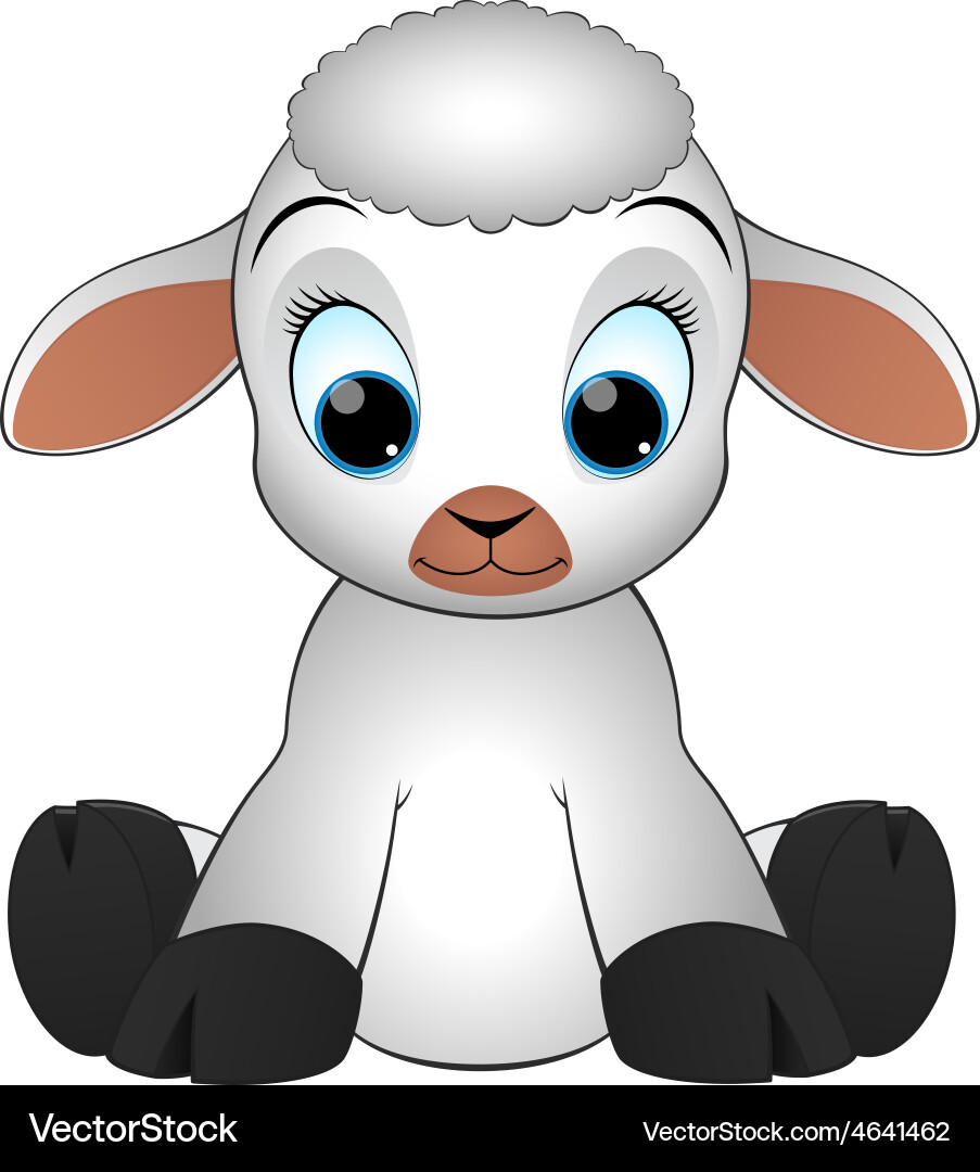 Funny sheep Royalty Free Vector Image - VectorStock