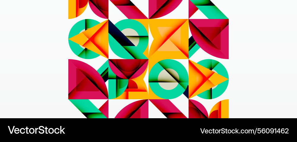 Minimal geometric abstract background circle Vector Image