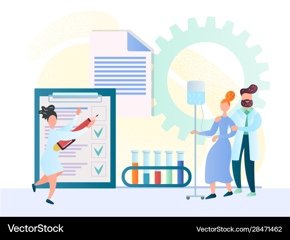 Results medical laboratory tests Results medical laboratory tests vector image