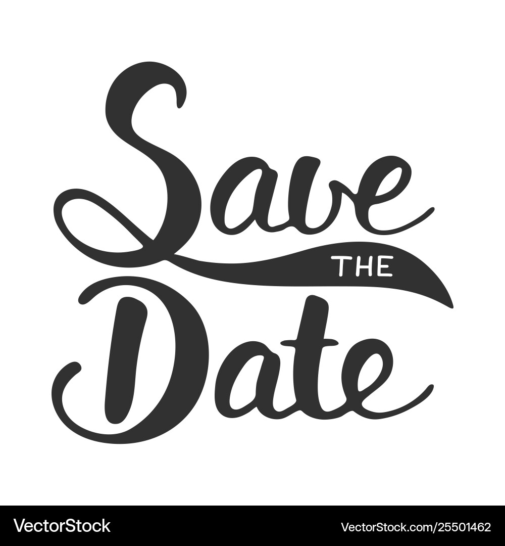 Save date invite card template with modern Save date invite card template with modern Vector Image