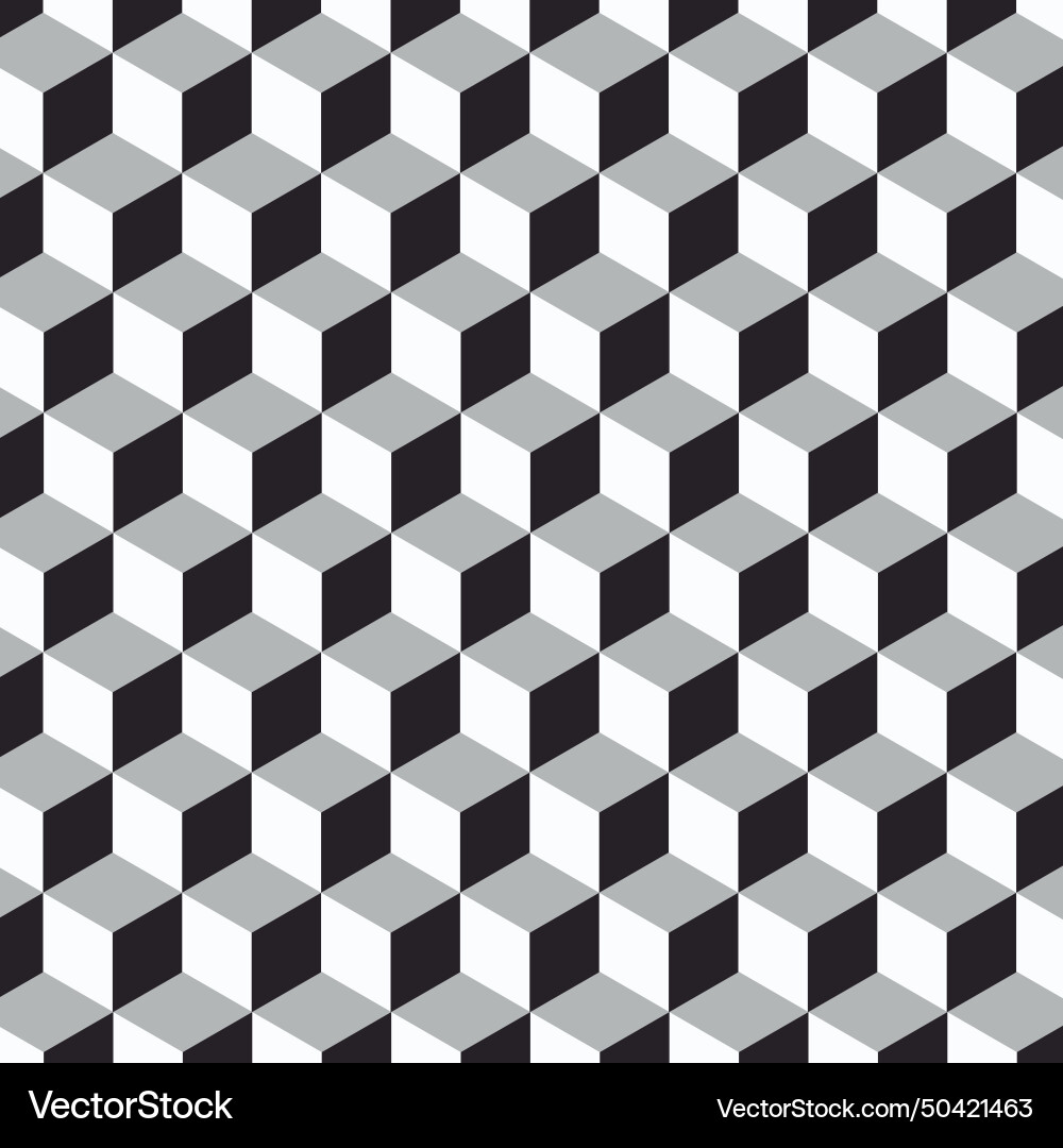 Abstract cube pattern colorful design geometric Vector Image