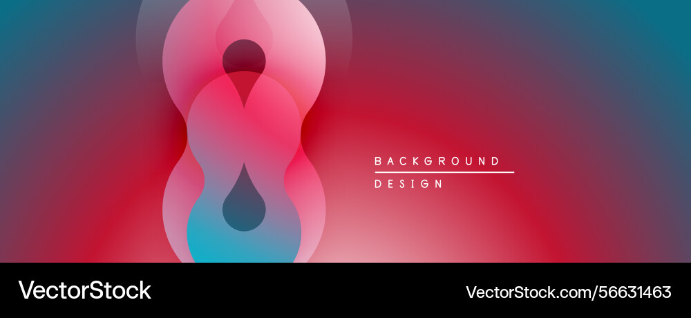 Abstract design features overlapping circles Vector Image
