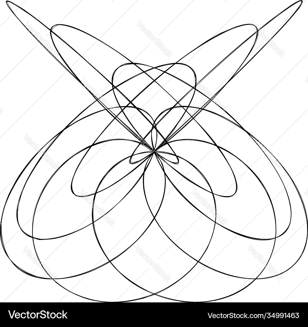 Abstraktes Knoten-Designelement zufällig schneiden Abstraktes Knoten-Designelement zufällig schneiden vektorbild