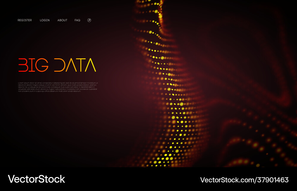 Big Data Technology Network Vector Image