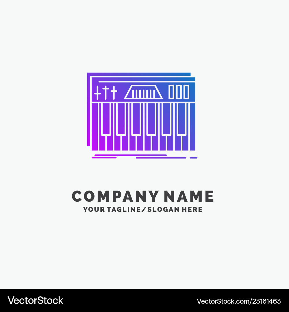 Controller keyboard keys midi sound purple Controller keyboard keys midi sound purple vector image