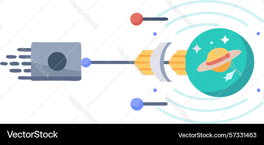 Data flow connectivity digital network speed vector image