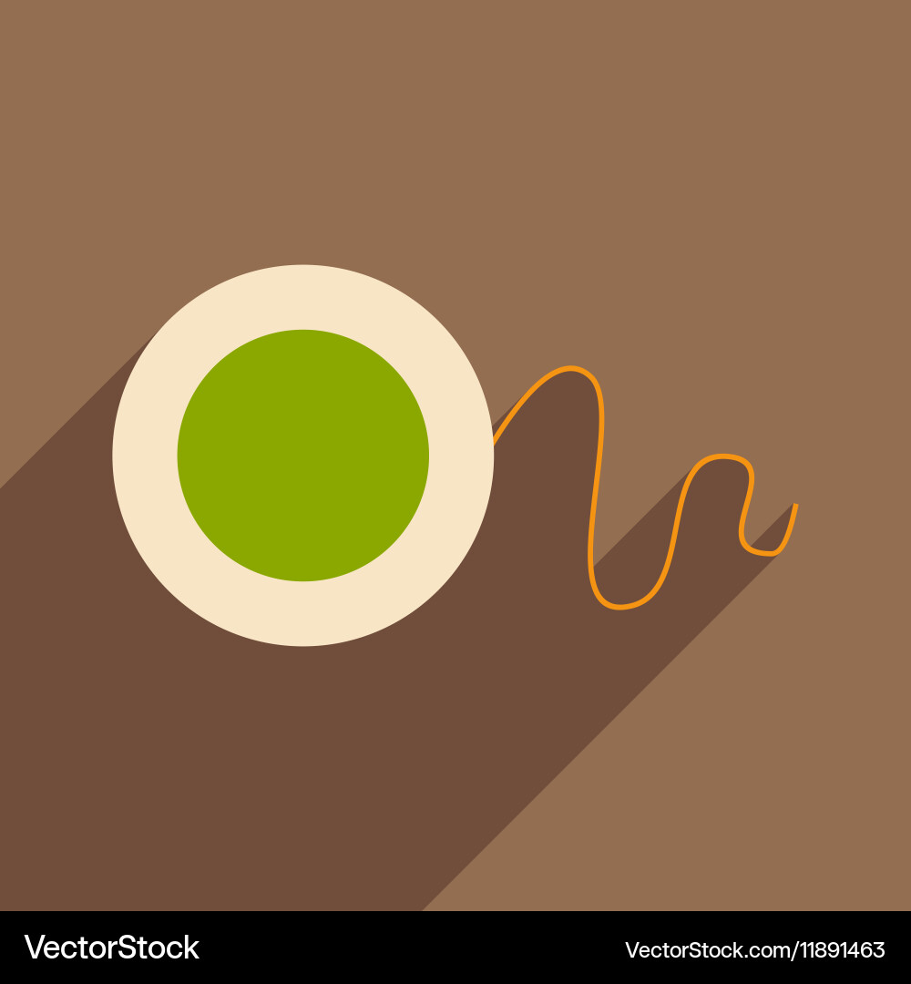 Flat with shadow icon and mobile application vector image