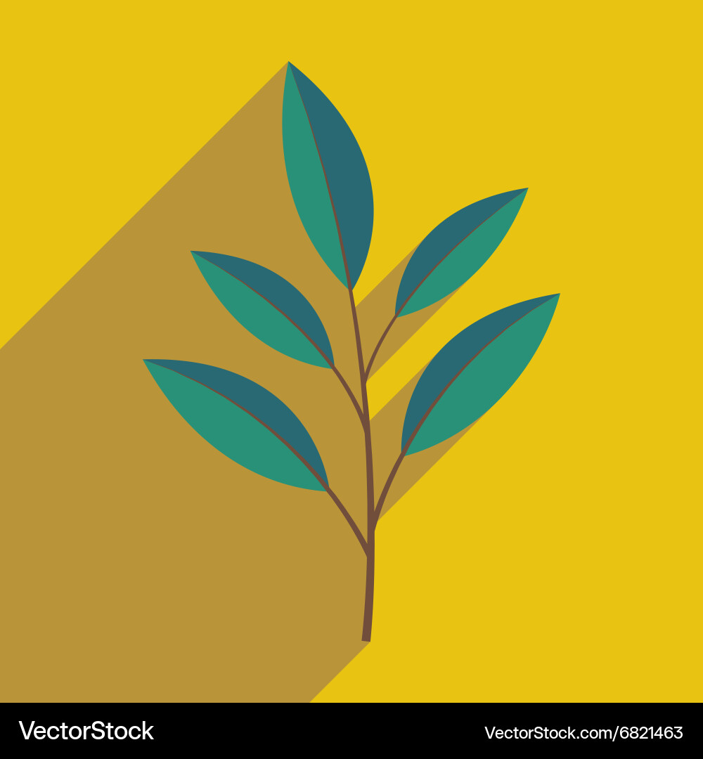 Flat with shadow icon and mobile application vector image
