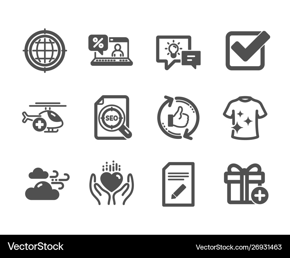 Set business icons such as edit document Set business icons such as edit document vector image