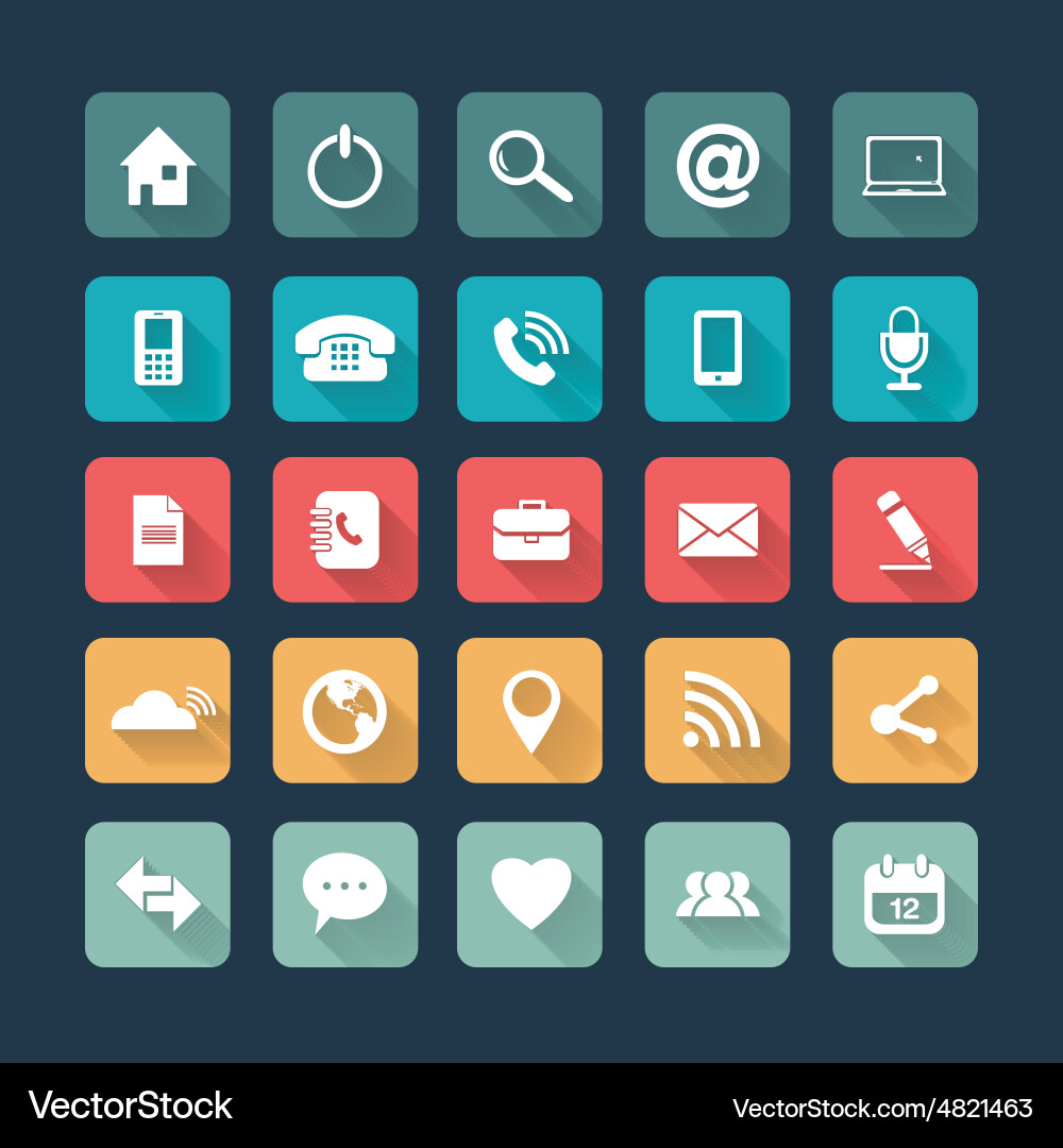 Universal outline icons for web and mobile Vector Image