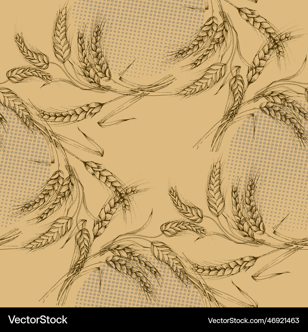 Wheat Field Texture Pattern Vector Image