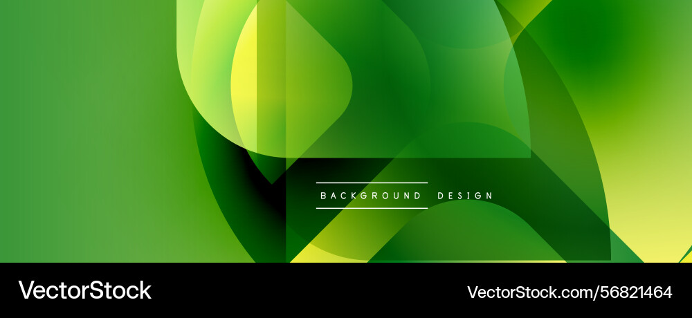 Abstract green gradients overlap creating dynamic Abstract green gradients overlap creating dynamic vector image