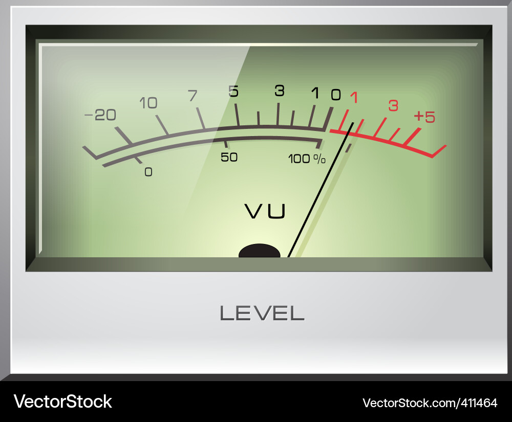 Analog Meter Display vector image