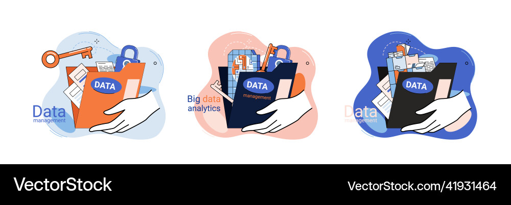 Big data analytics platform management Big data analytics platform management vector image