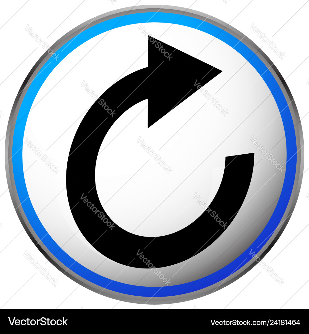 Circular arrow icon revolve rotate iteration Circular arrow icon revolve rotate iteration Vector Image