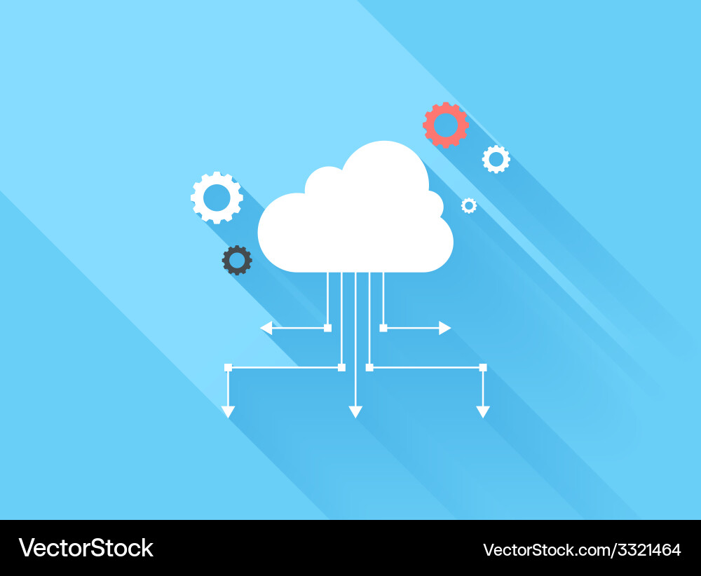 Cloud Computing Concepts vector image