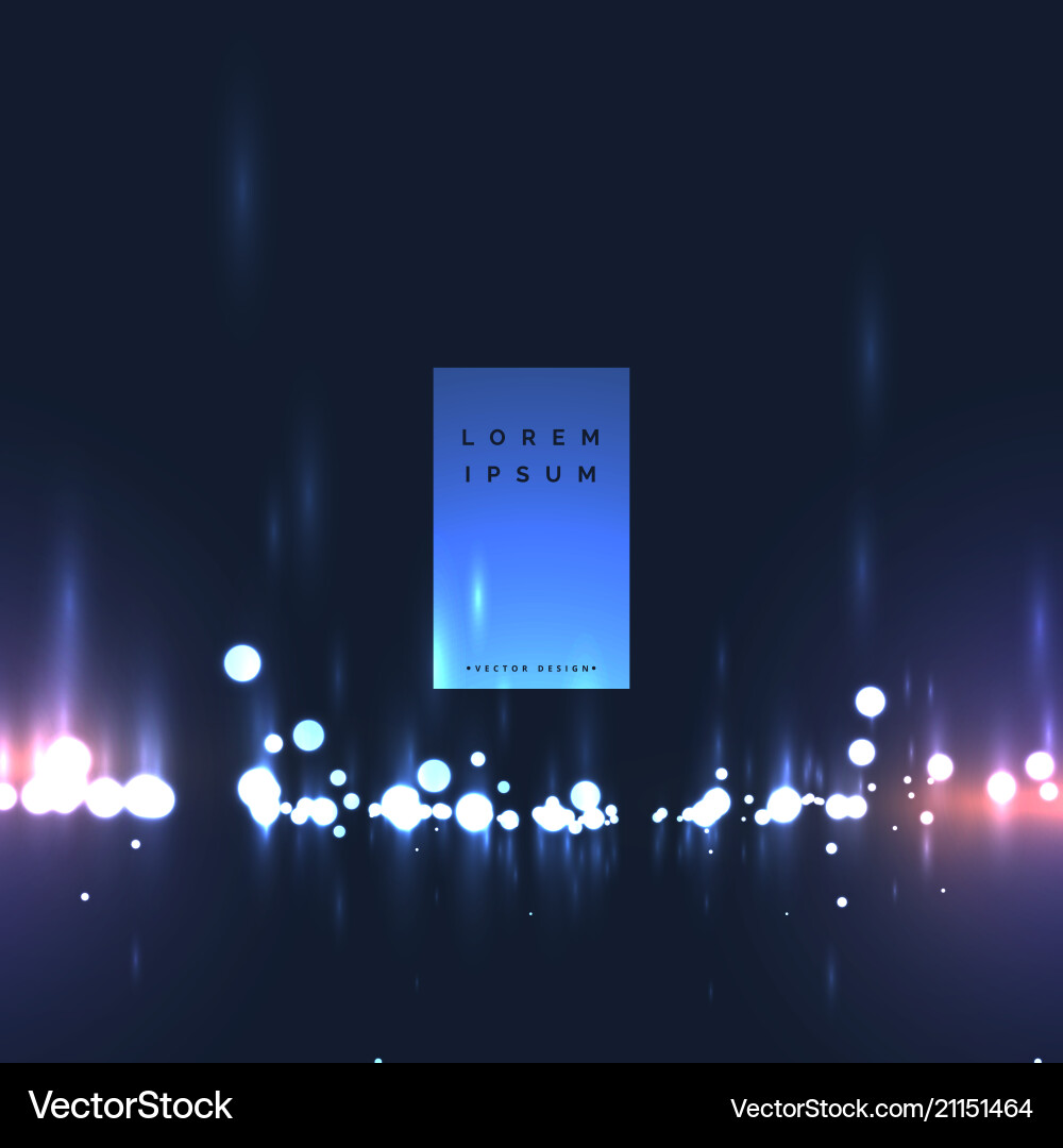 Dynamic Bokeh Lights Background Vector Image