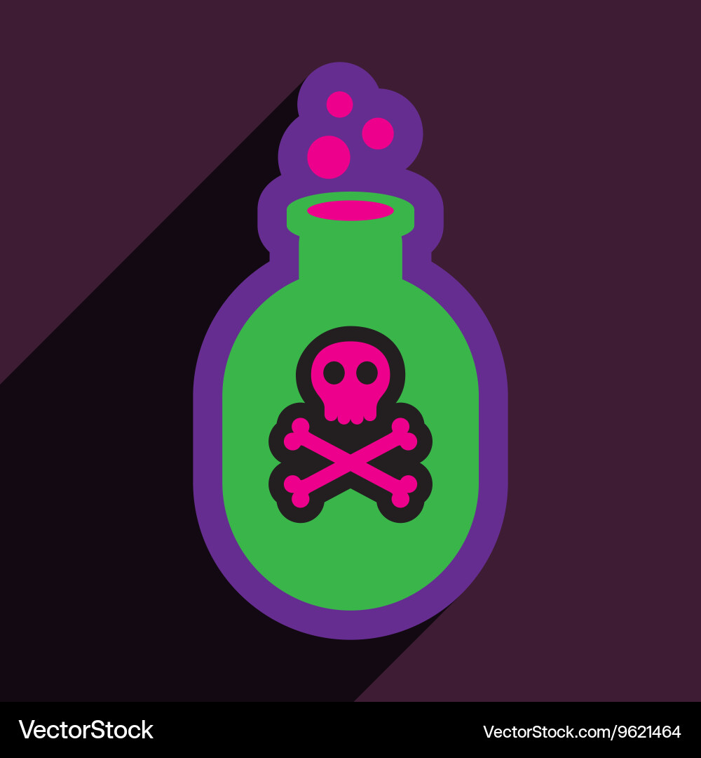 Flat with shadow icon and mobile application Vector Image