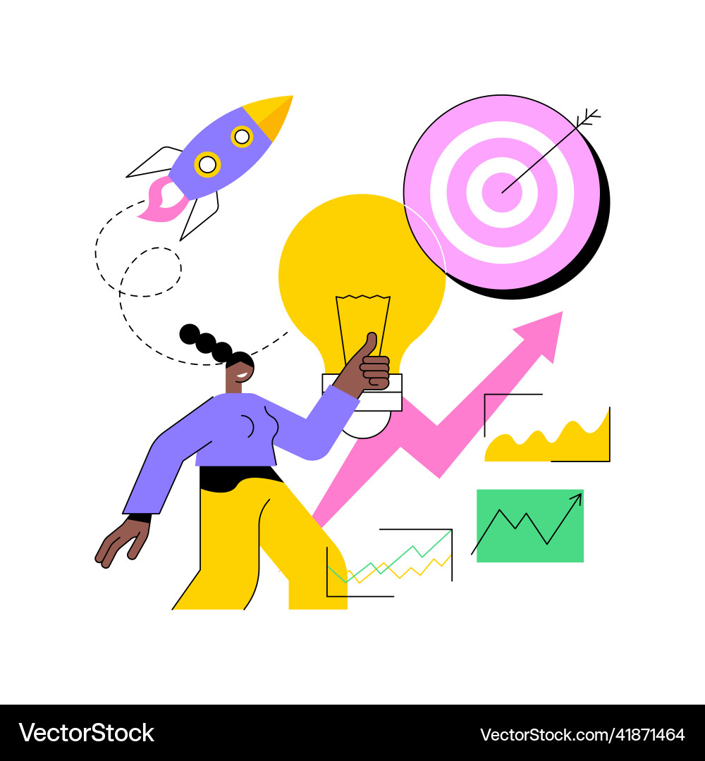 Idea management abstract concept Idea management abstract concept vector image
