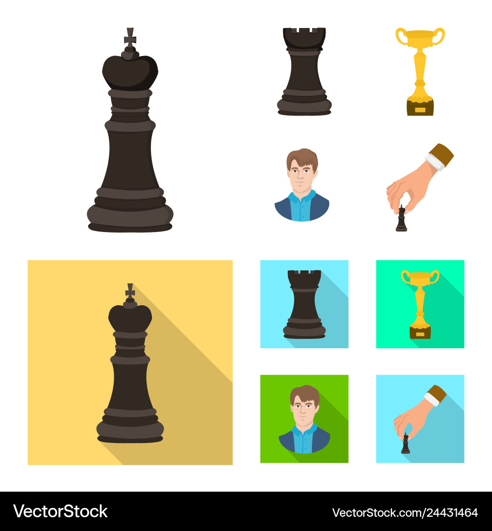 Isolated object of checkmate and thin sign Isolated object of checkmate and thin sign vector image