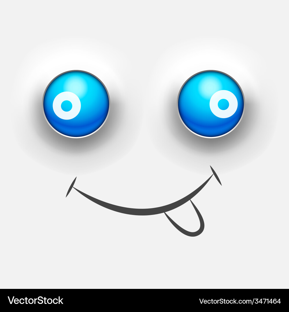 Technical blue button push background vector image
