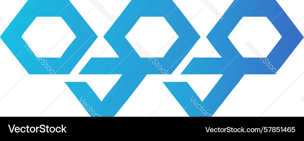 Abstract hexagonal network logo for technology Vector Image